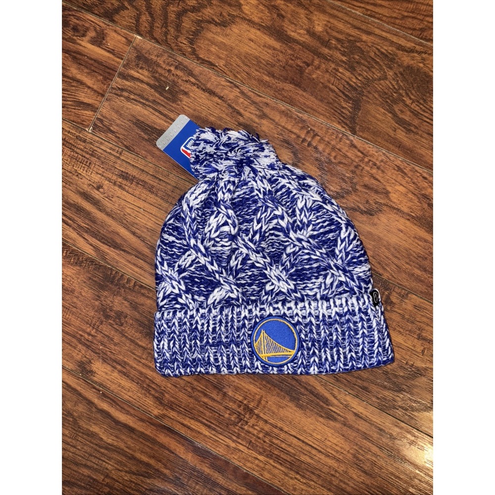 NEW NBA Golden State Warriors Beanie Snow Hat Pom Pom Ball Top Winter Purple